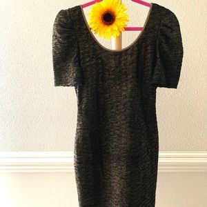 Short Black and Gold New Years Dress